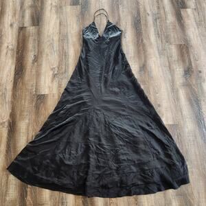 Retrofete Black Maxi Dress Sleeveless Size Patchwork Size Small?